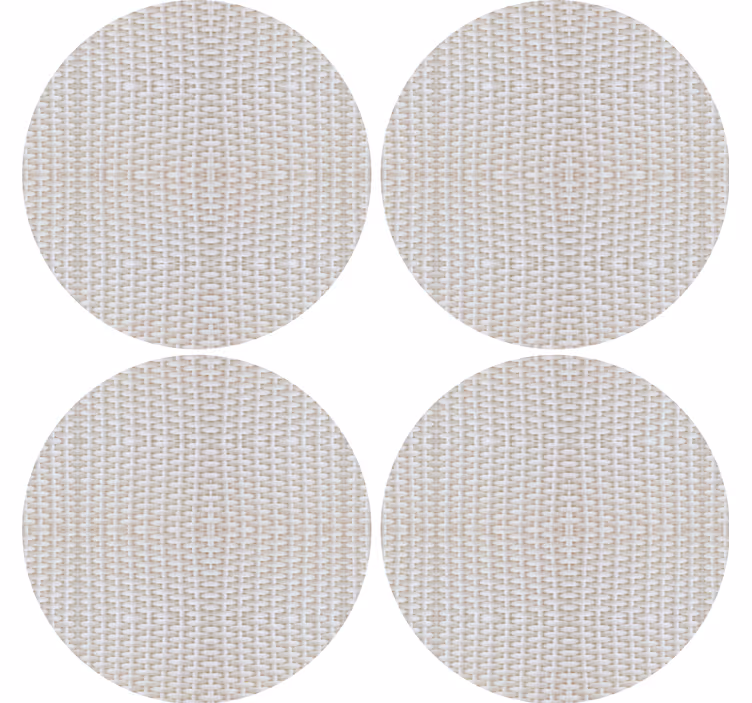 Dessous de verre en tapis de surface circulaire texturé - TenStickers