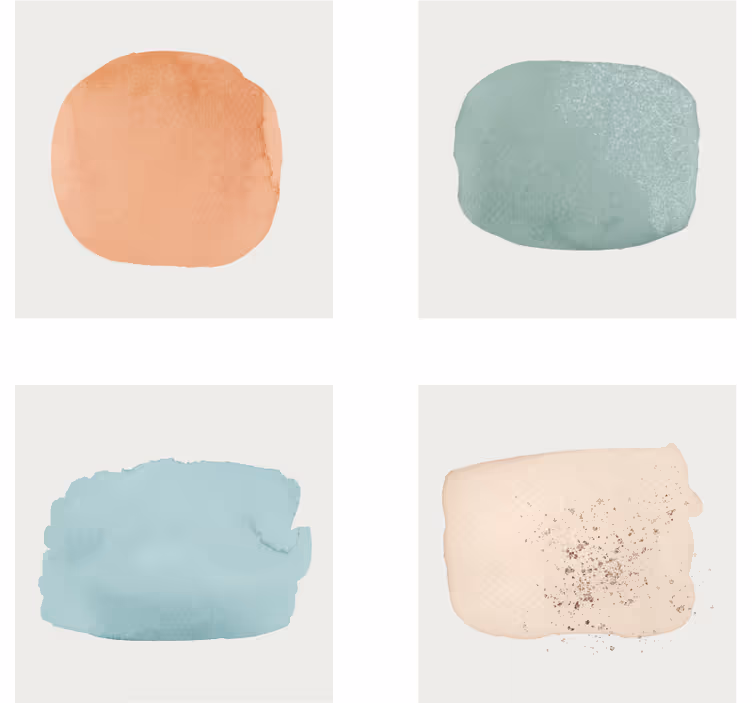 Dessous de verre échantillons de couleurs aquarelle - TenStickers