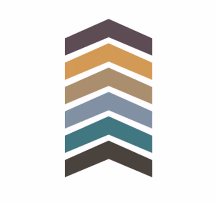 Dessous de verre motif chevron superposé - TenStickers