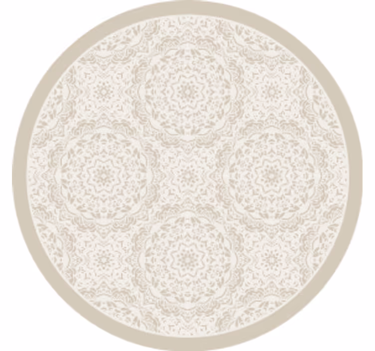 Dessous de verre surface ronde à motif complexe - TenStickers