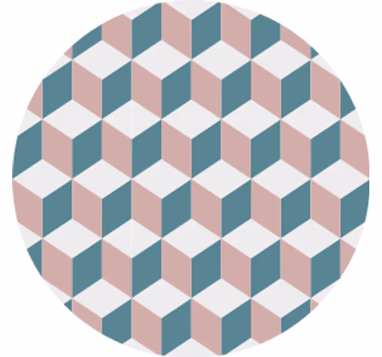 Dessous de verre motif cubes géométriques - TenStickers