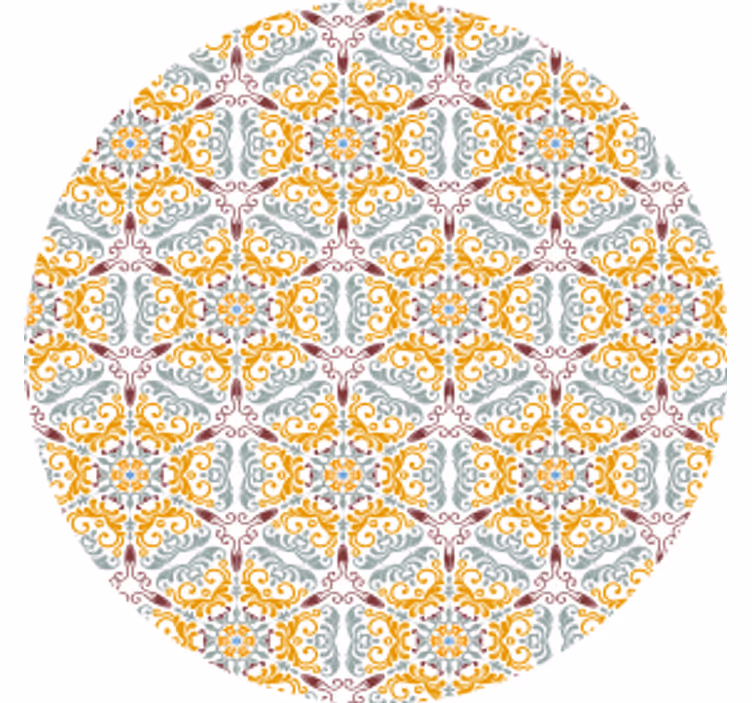 Dessous de verre composition de fleurs intriquées - TenStickers