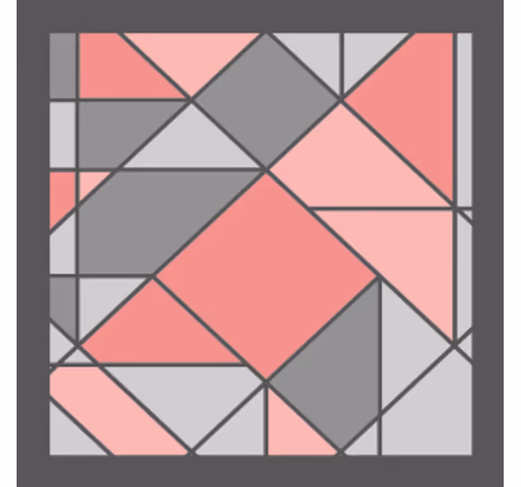 Dessous de verre motif géométrique - TenStickers