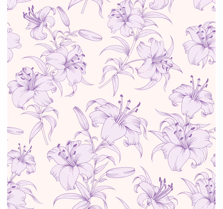 Dessous de verre motif de lys élégant - TenStickers