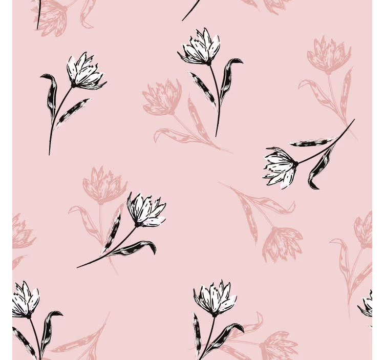 Dessous de verre motif floral aux teintes douces - TenStickers