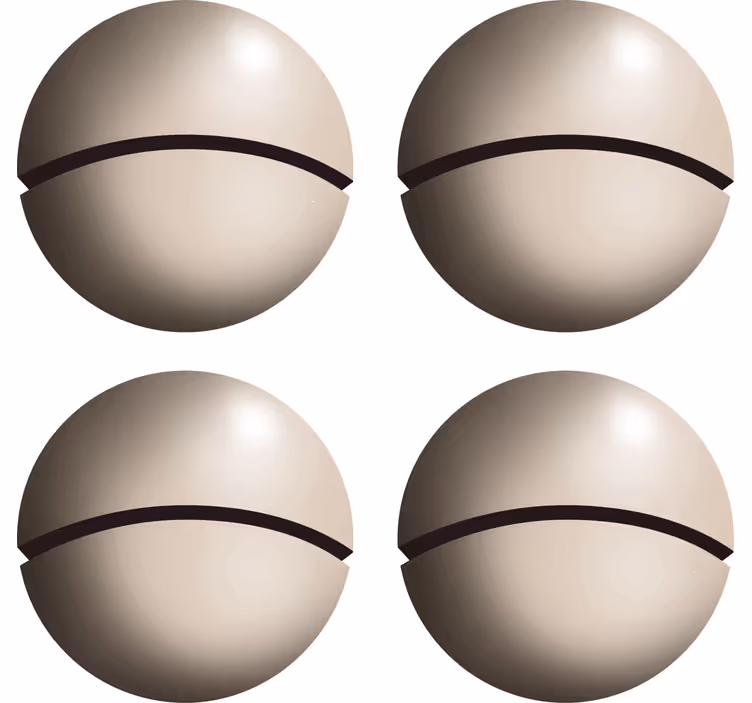 Dessous de verre Art Sphères Magritte - TenStickers