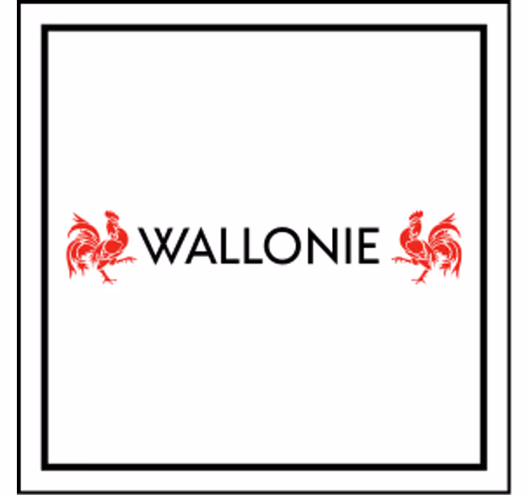 Dessous de verre Wallonie - TenStickers