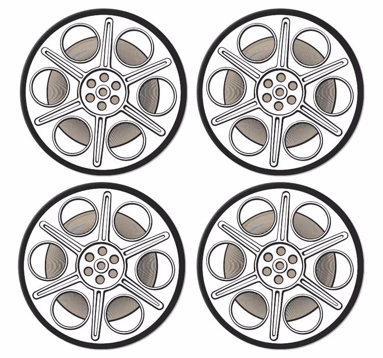 Dessous de verre vintage Bobine de film cinéma - TenStickers