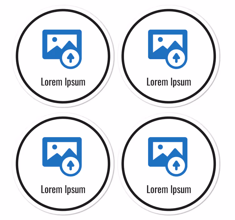 Dessous de verre code QR personnalisable - TenStickers