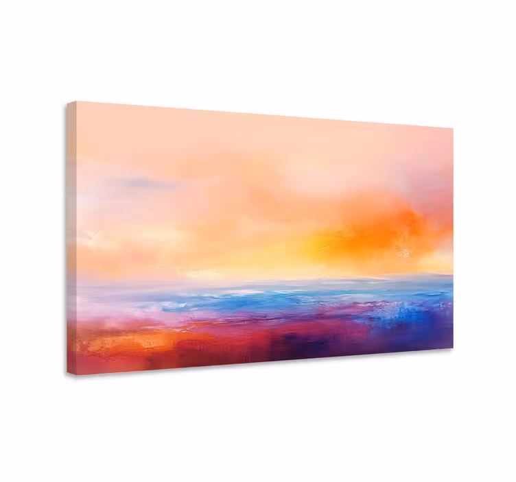 Tableau paysages coucher de soleil artistique - TenStickers