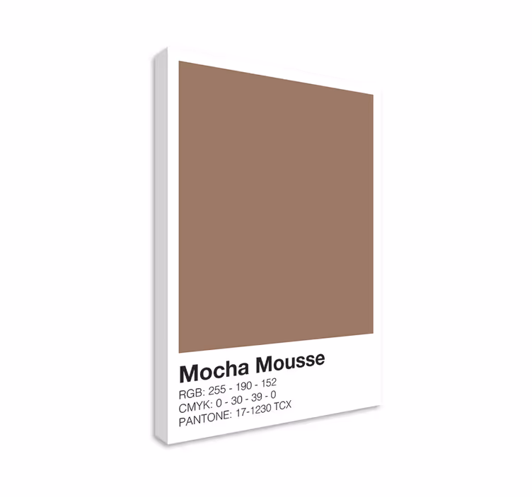 Tableau moderne composition de couleur mocha - TenStickers