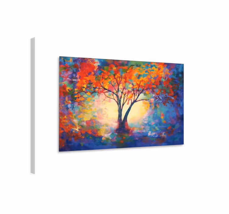 tableau déco salon arbre de vie multicolore - TenStickers