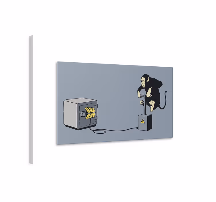 Tableau art détonateur de singe - TenStickers