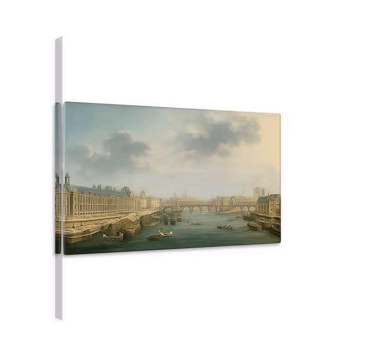 Tableau sports la seine en aval - TenStickers