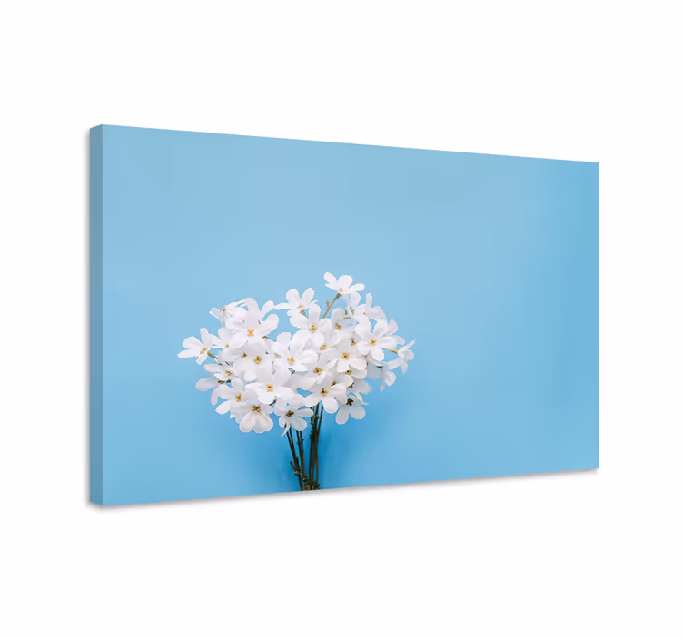 Tableau bleu fond bleu jazmin - TenStickers