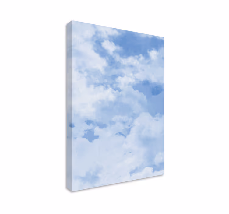 Tableau bleu texture ciel bleu doux - TenStickers