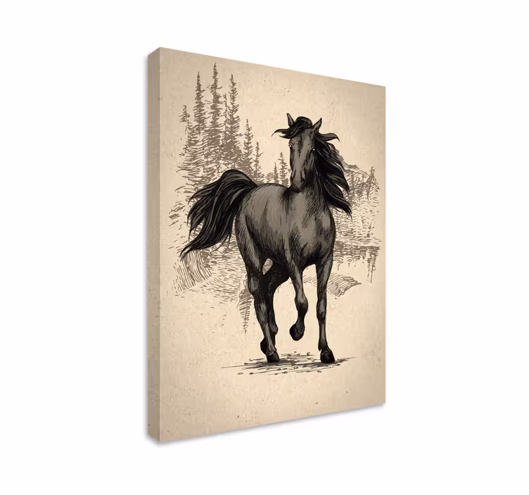 Tableau chevaux dessin cheval - TenStickers