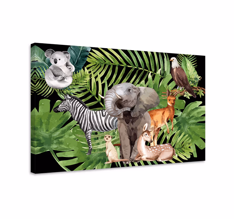 Tableau éléphants royaume animal - TenStickers