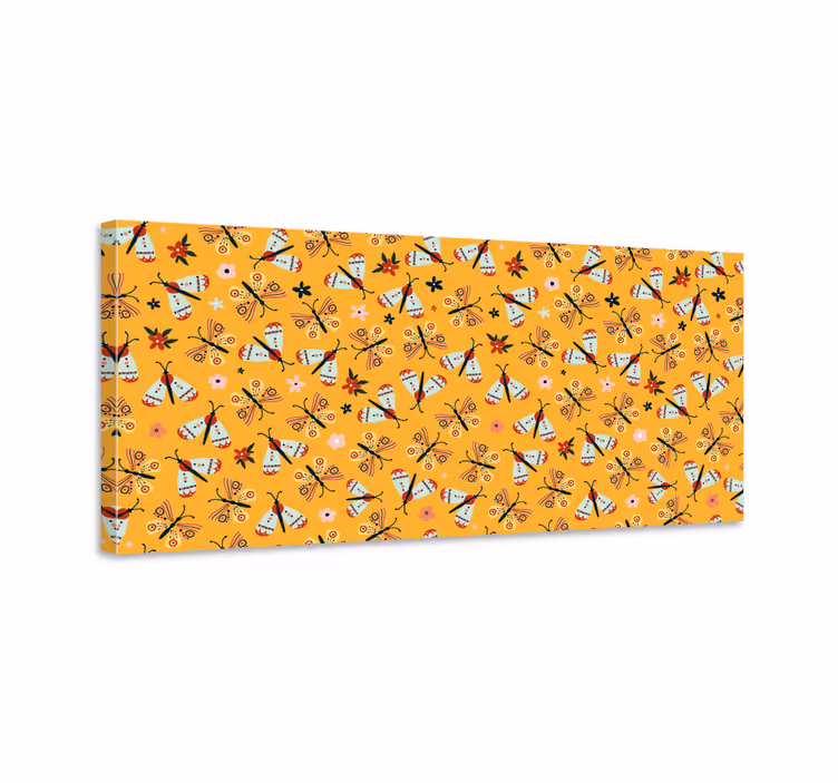 Tableau papillons dessins à la main - TenStickers
