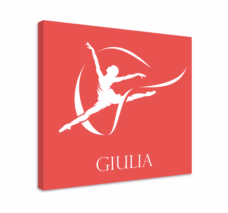 Tableau danseuses silhouette élégante de danseuse de ballet - TenStickers