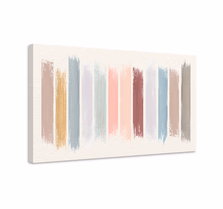 Tableau abstrait toile de coups de pinceau abstraits - TenStickers