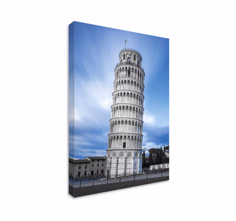 Tableau villes et pays tour de pise - TenStickers