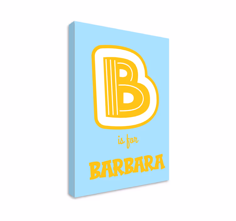 Tableau personnalisé Alphabet des initiales et des noms - TenStickers