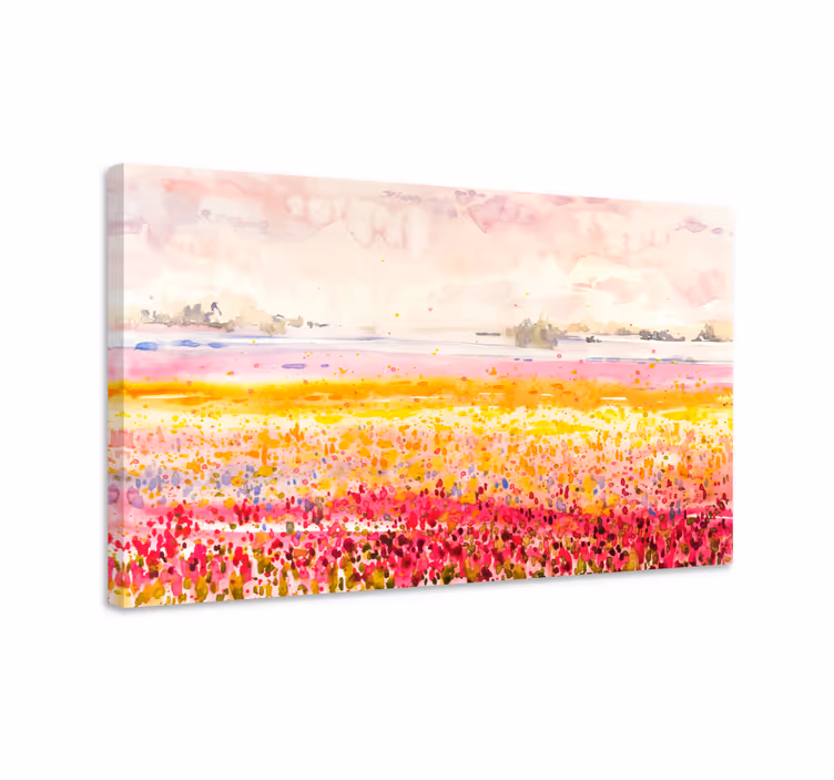 Tableau fleurs et plantes champ de fleurs pastoral - TenStickers