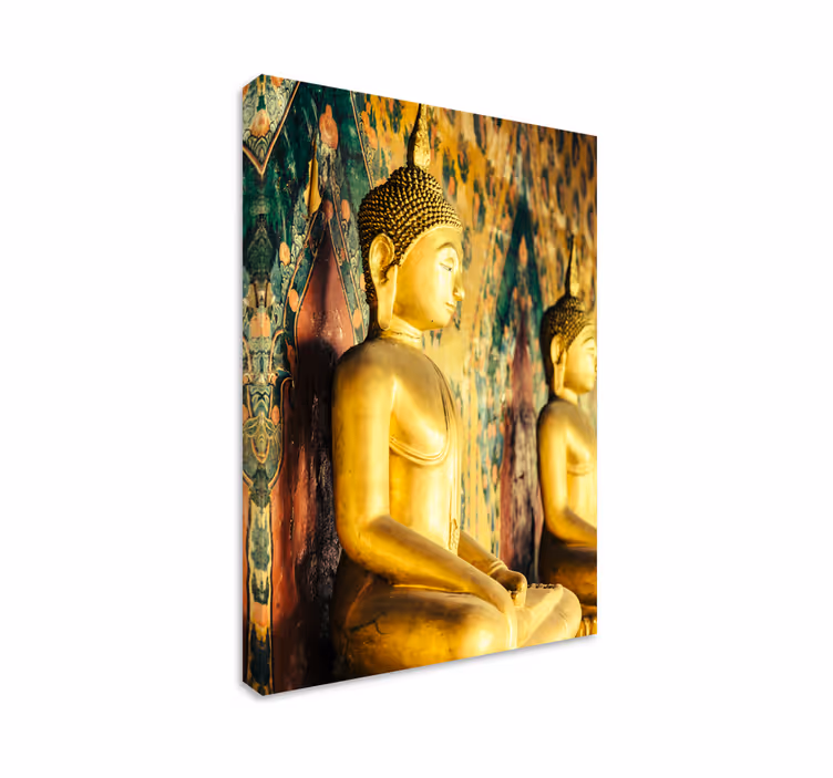 Tableau bouddha figures de bouddha dorées - TenStickers