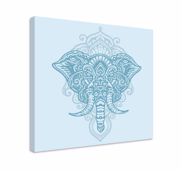 Tableau éléphants design orné - TenStickers
