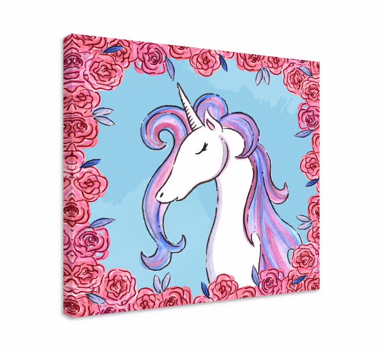 Tableau licorne Licorne tonos lila - TenStickers