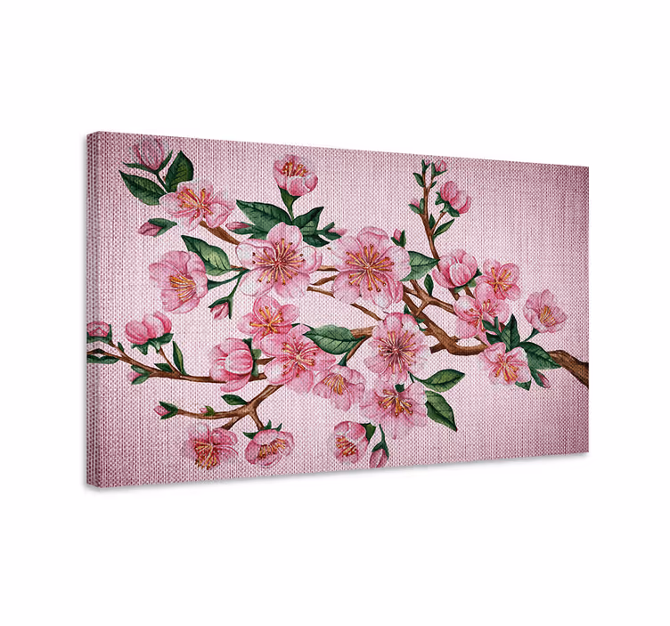Tableau fleurs et plantes branche de cerisier en fleurs - TenStickers