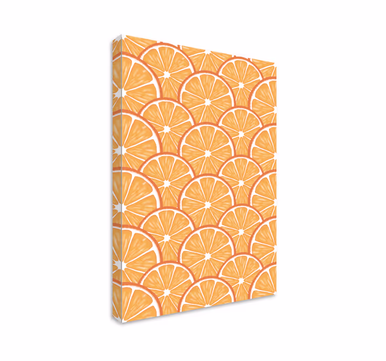 Tableau fruits motif tranches d'agrumes - TenStickers