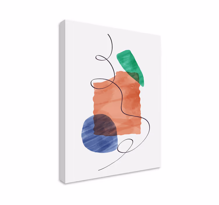 Tableau moderne arrangement de formes abstraites - TenStickers