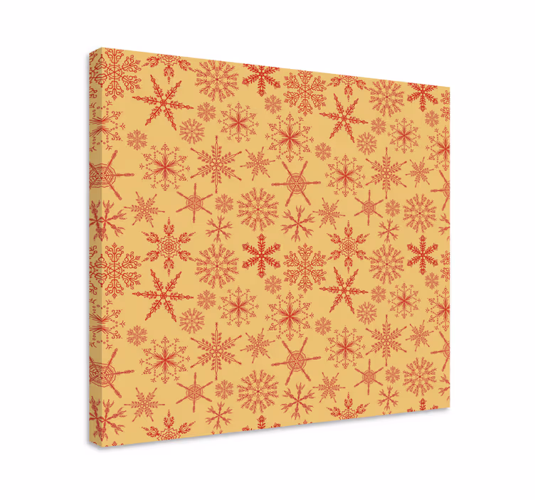 Tableau paysages motif flocons de neige - TenStickers