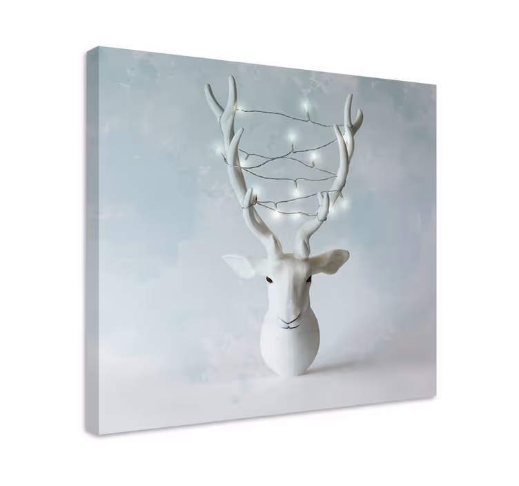 Tableau cerfs support de tête décoratif - TenStickers