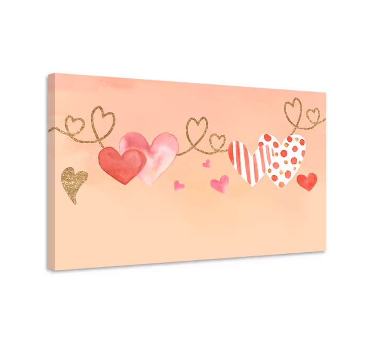 Tableau fleurs et plantes connexion des cœurs - TenStickers