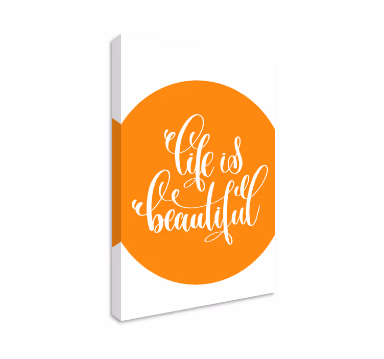 Tableau citation affirmation inspirante de vie - TenStickers