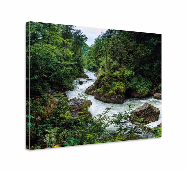 Tableau paysages rivière sereine - TenStickers