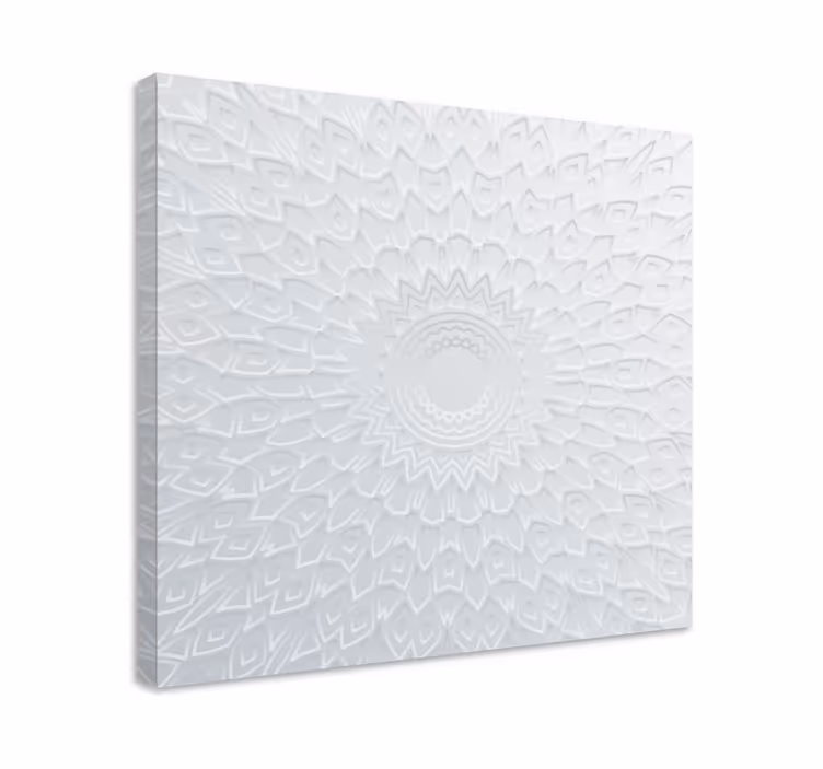 Tableau abstrait motif circulaire complexe - TenStickers