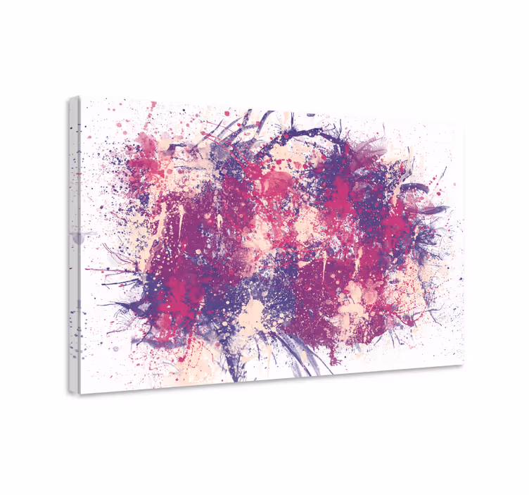 Tableau abstrait Éclaboussure abstraite dynamique - TenStickers