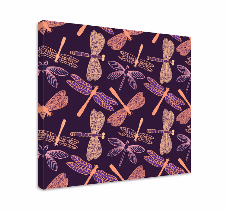 Tableau libellule motifs délicats de libellule - TenStickers