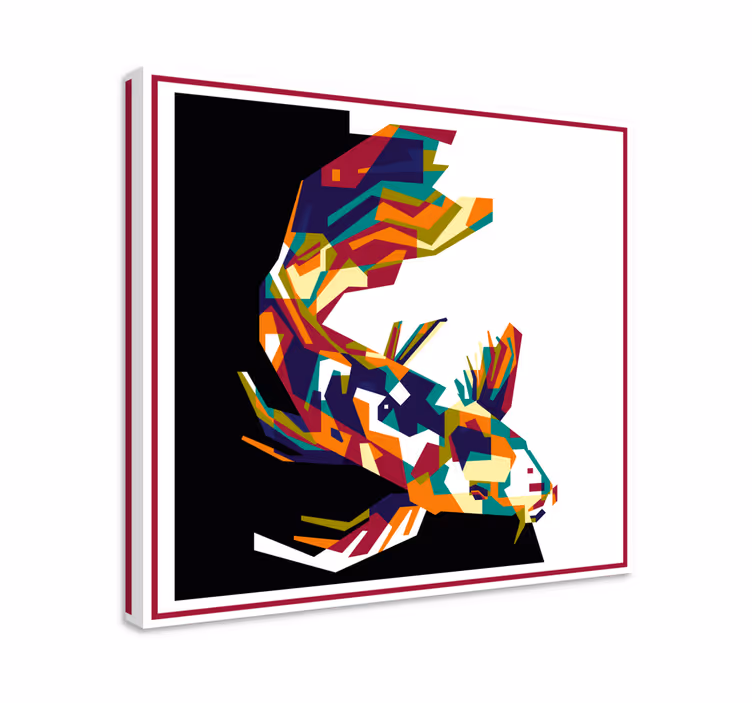 Tableau poissons koïs colorés - TenStickers