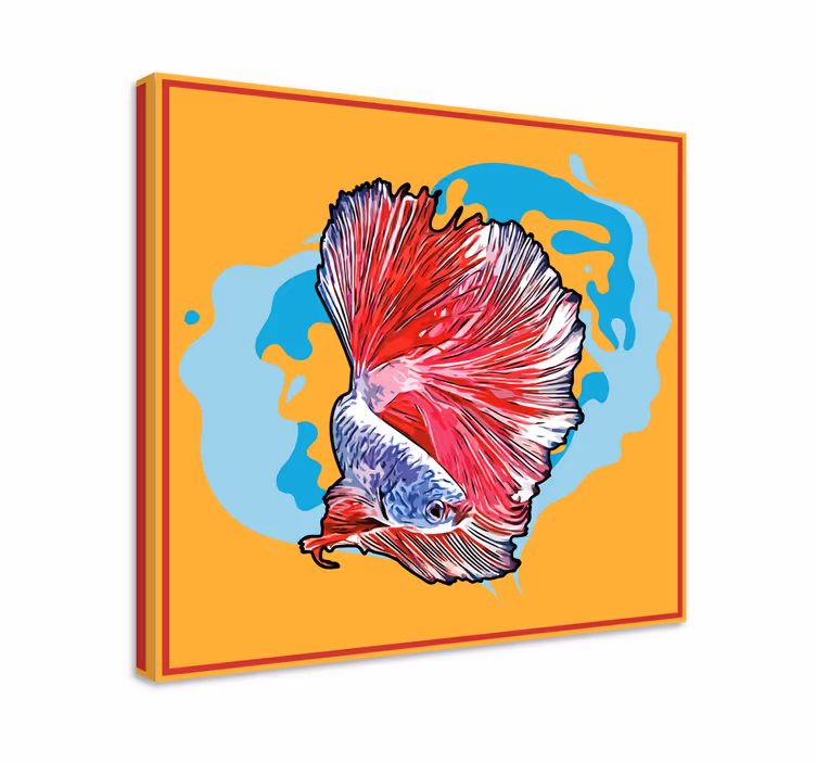 Tableau poissons betta vibrants - TenStickers