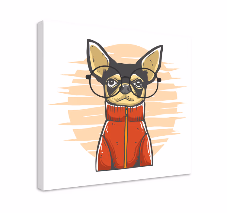 Tableau chiens portrait de chien élégant - TenStickers