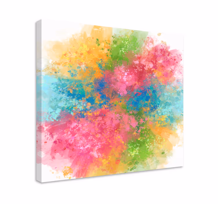 Tableau abstrait Éclat de couleurs vives - TenStickers