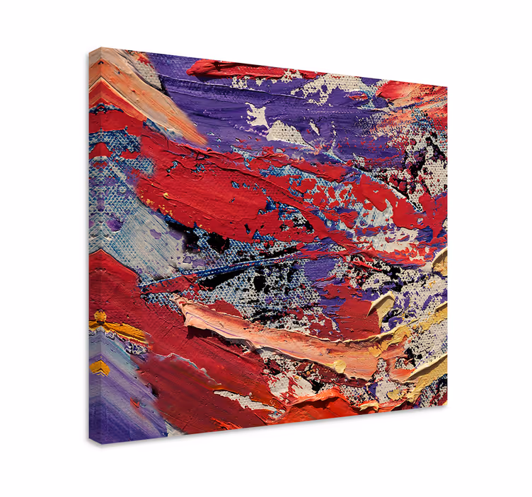 Tableau abstrait flux de couleurs dynamiques - TenStickers