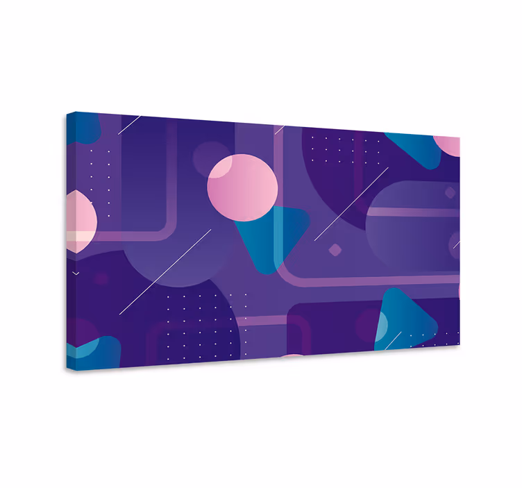 Tableau géométrique design de formes abstraites - TenStickers