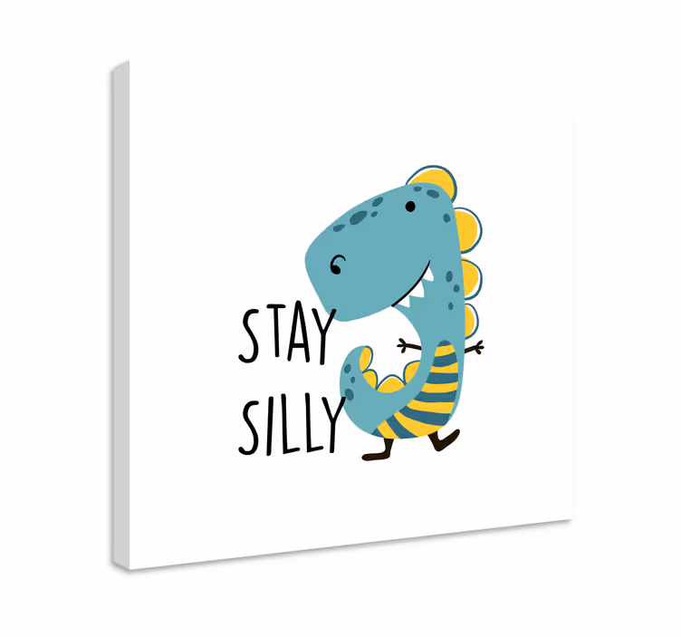 Tableau dinosaures restez fou dinosaure - TenStickers