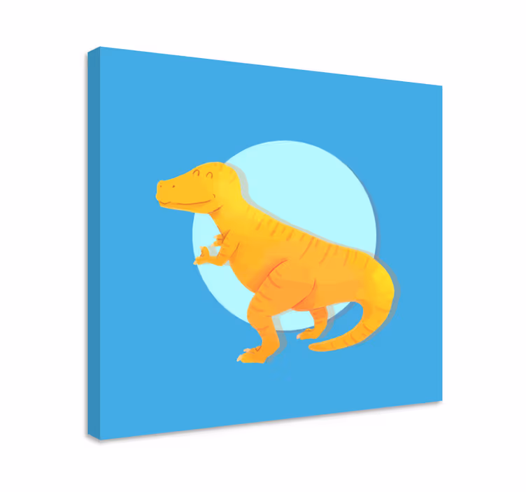 Tableau dinosaures t-rex joyeux - TenStickers